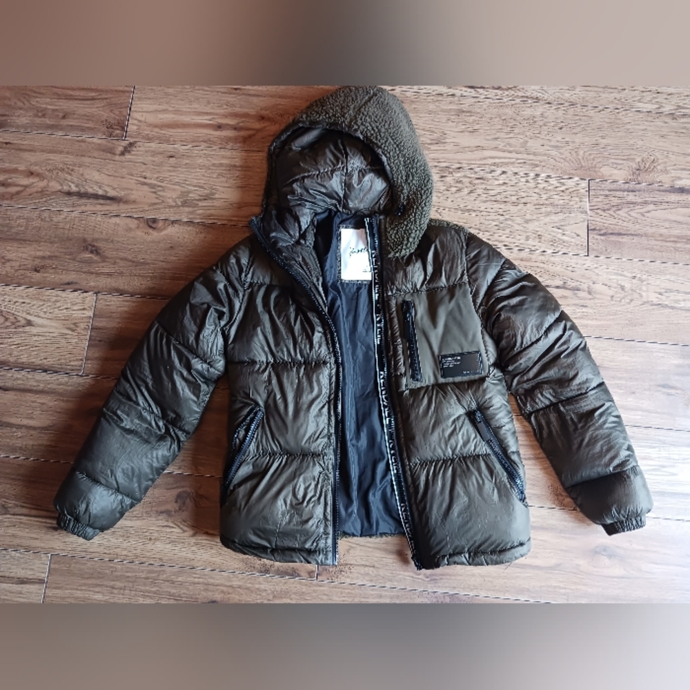 Olive Puffer Jacket